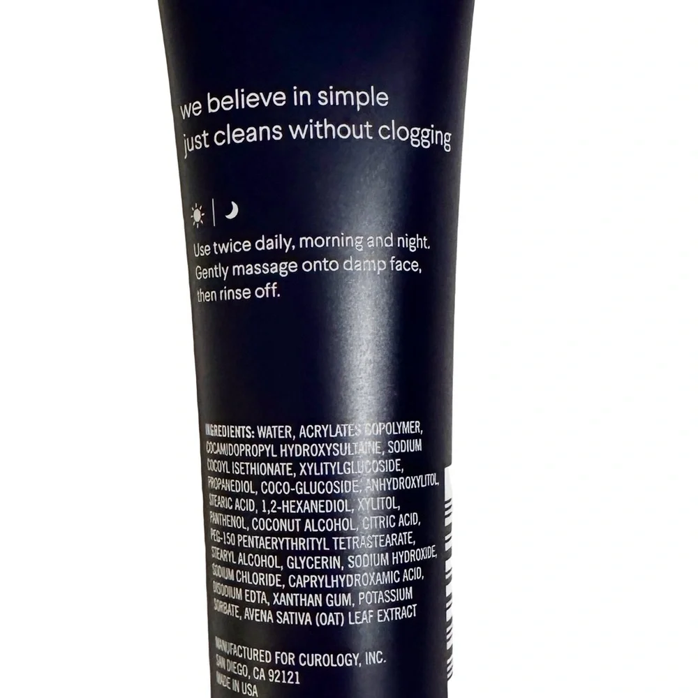 New CUROLOGY The Cleanser Facial cleanser. All skin types. SEALED. Derm Created